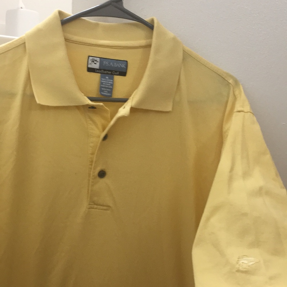 Jos.A.Bank - Yellow StayCool Leadbetter Golf Shirt